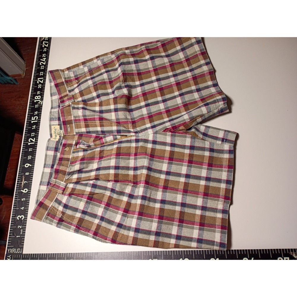 Vintage St Johns Bay Plaid Men Shorts Size 40